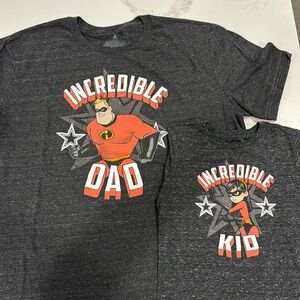 Disney the Incredibles Dad & Daughter shirts